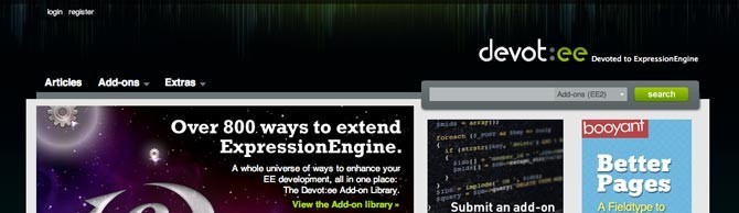 Devot-EE  the ExpressionEngine add-on community