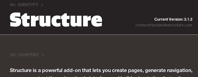 Structure ExpressionEngine add-on