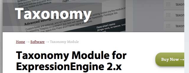Taxonomy navigation add-on for ExpressionEngine
